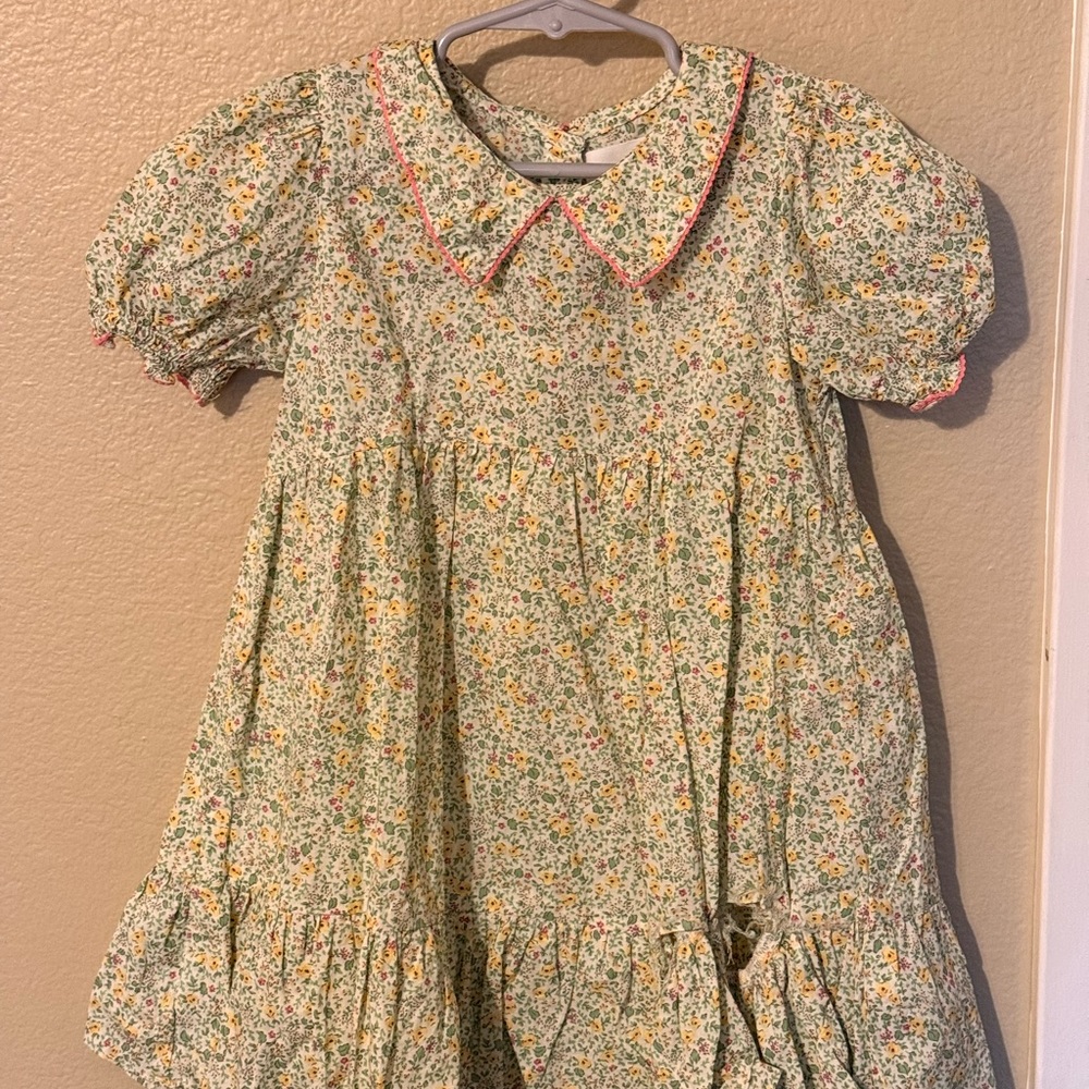 H&M Floral Kids Dress with Puff Sleeves
